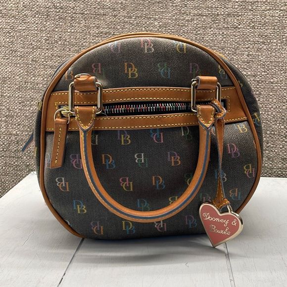 Dooney & Bourke Handbags - Dooney Bag Circle Moon Small Top Handle Satchel Crossbody Vintage Y2K